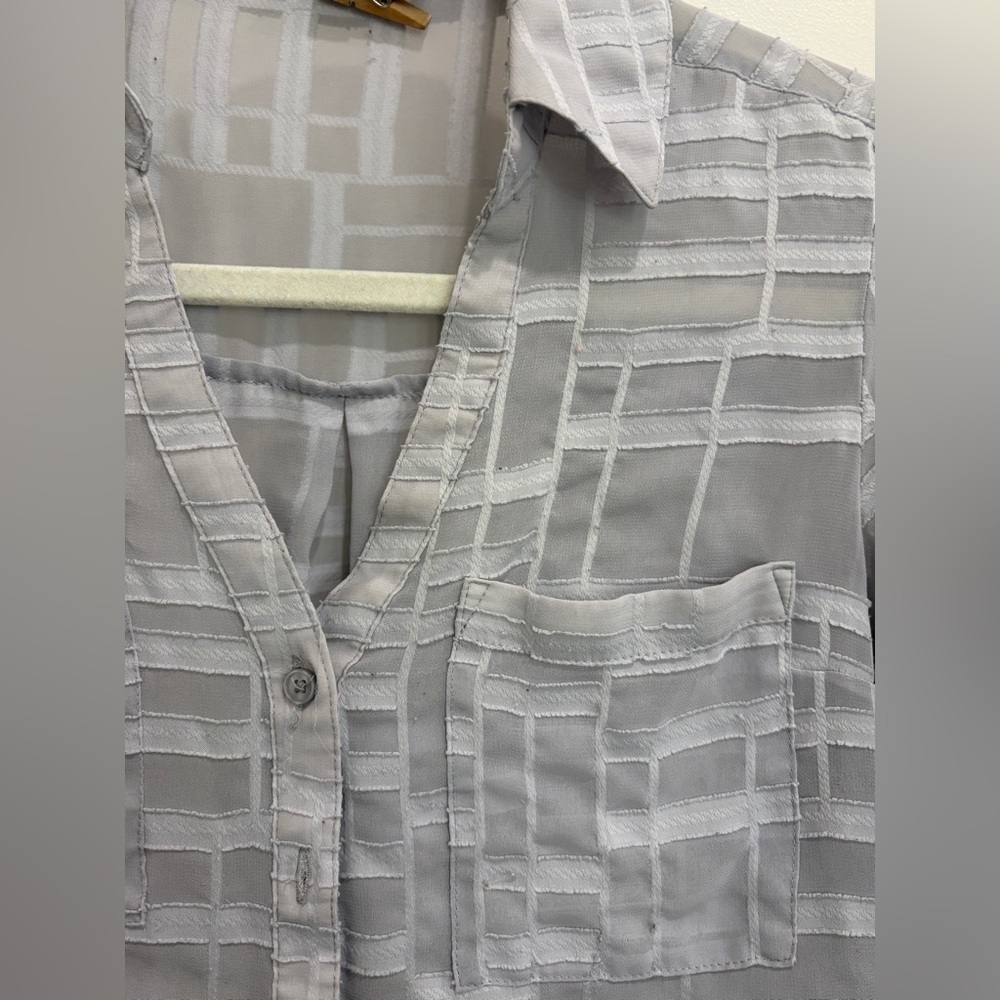 β¨ Express Sheer Button-Up Blouse | Size XS β¨ - Picture 6 of 14